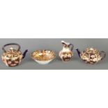 A GROUP OF MINIATURE ROYAL CROWN DERBY ITEMS