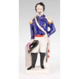 A 19TH CENTURY STAFFORDSHIRE FIGURE OF NAPOLEON