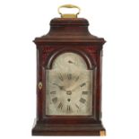 PRESBURY, COVENTRY. A GEORGE III MAHOGANY BELL TOP BRACKET CLOCK