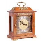DENT, LONDON A 20TH CENTURY WILLIAM AND MARY STYLE ORMOLU MOUNTED WALNUT DOUBLE FUSEE BRACKET CLOCK