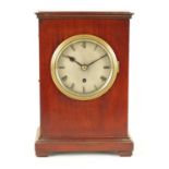 AN EARLY 20TH CENTURY GOVERNMENT CHAIN DRIVEN FUSEE MANTEL CLOCK