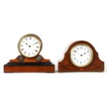 TWO FRENCH EDWARDIAN MANTEL CLOCKS