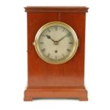 AN EARLY 20TH CENTURY GOVERNMENT CHAIN DRIVEN FUSEE MANTEL CLOCK