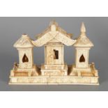 A 19TH CENTURY CHINESE IVORY TEMPLE