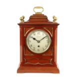 BARRAUD & LUND, LONDON. A MAHOGANY FUSEE MANTEL CLOCK