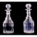 A PAIR OF REGENCY STYLE SPIRIT DECANTERS