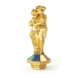 A 19TH CENTURY FRENCH GILT BRONZE SEAL