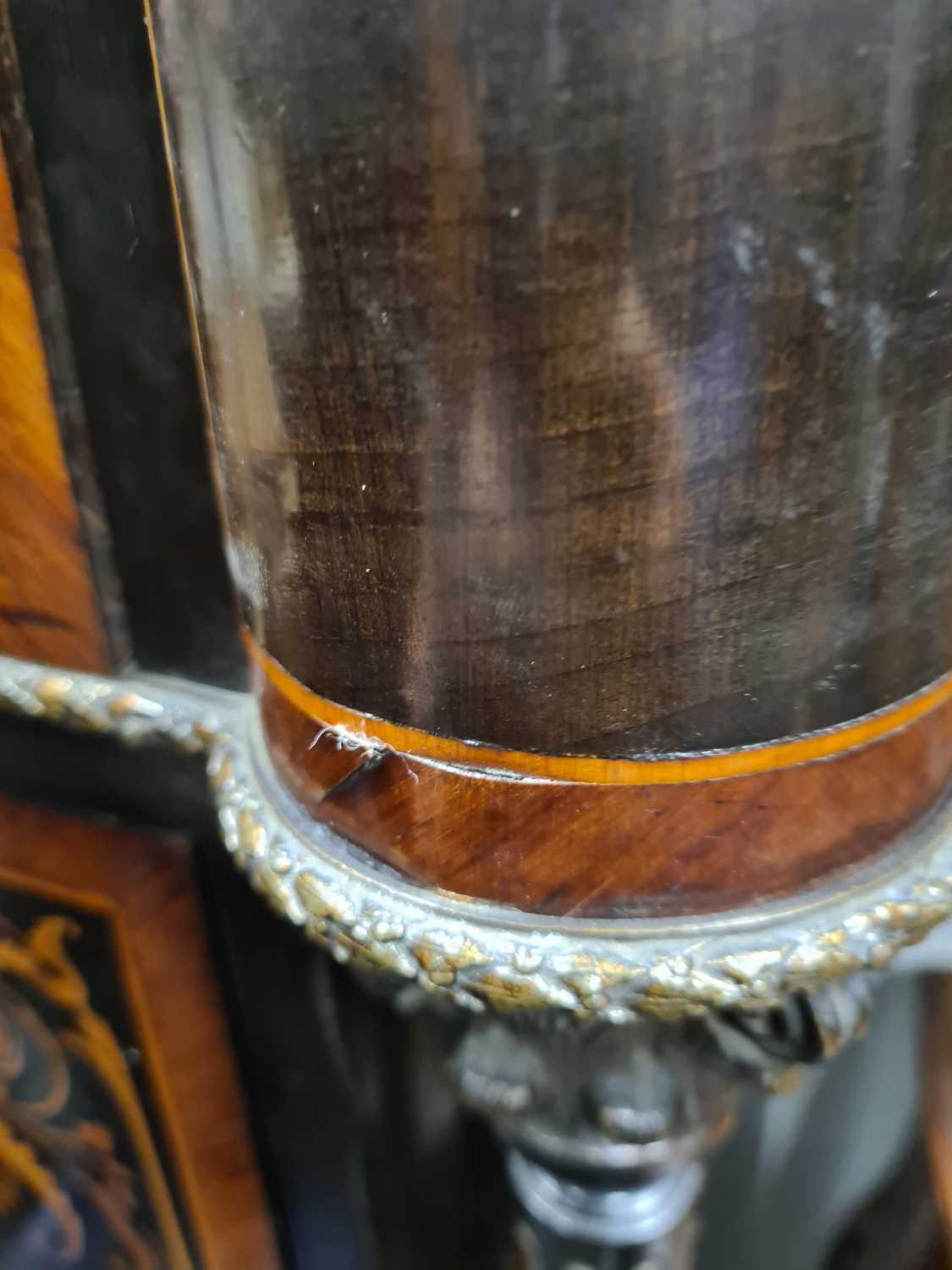 A 19TH CENTURY FRENCH EBONISED AND KINGWOOD CROSS-BANDED MARQUETRY INLAID FALL FRONT SECRETAIRE CABI - Image 12 of 14