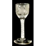 A GEORGIAN WINE GLASS