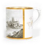 AN EARLY 19TH CENTURY FLIGHT BARR AND BARR WORCESTER MUG