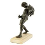 AN EARLY 20TH CENTURY GRAND TOUR BRONZE OF BACCHUS