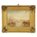 AFTER J.M.W. TURNER. AN EARLY 19TH CENTURY OIL ON PANEL