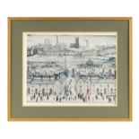 L.S. LOWRY R.A. (BRITISH 1887-1976) “BRITAIN AT PLAY” 20TH CENTURY LIMITED EDITION SIGNED PRINT