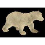 A FINE EARLY 20TH CENTURY ROCK CRYSTAL POLAR BEAR IN THE MANNER OF FABERGE