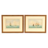 WILLIAM FREDERICK SETTLE OF HULL (1821 - 1897) - A PAIR OF MARINE WATERCOLOURS