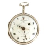 BREGUET, A PARIS. AN EARLY 19TH CENTURY FRENCH PAIR CASED SILVER POCKET WATCH