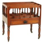 A GEORGE III MAHOGANY CANTERBURY