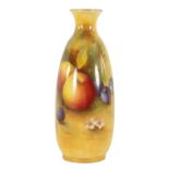 A ROYAL WORCESTER CABINET VASE SIGNED A. SHUCK Circa 1938