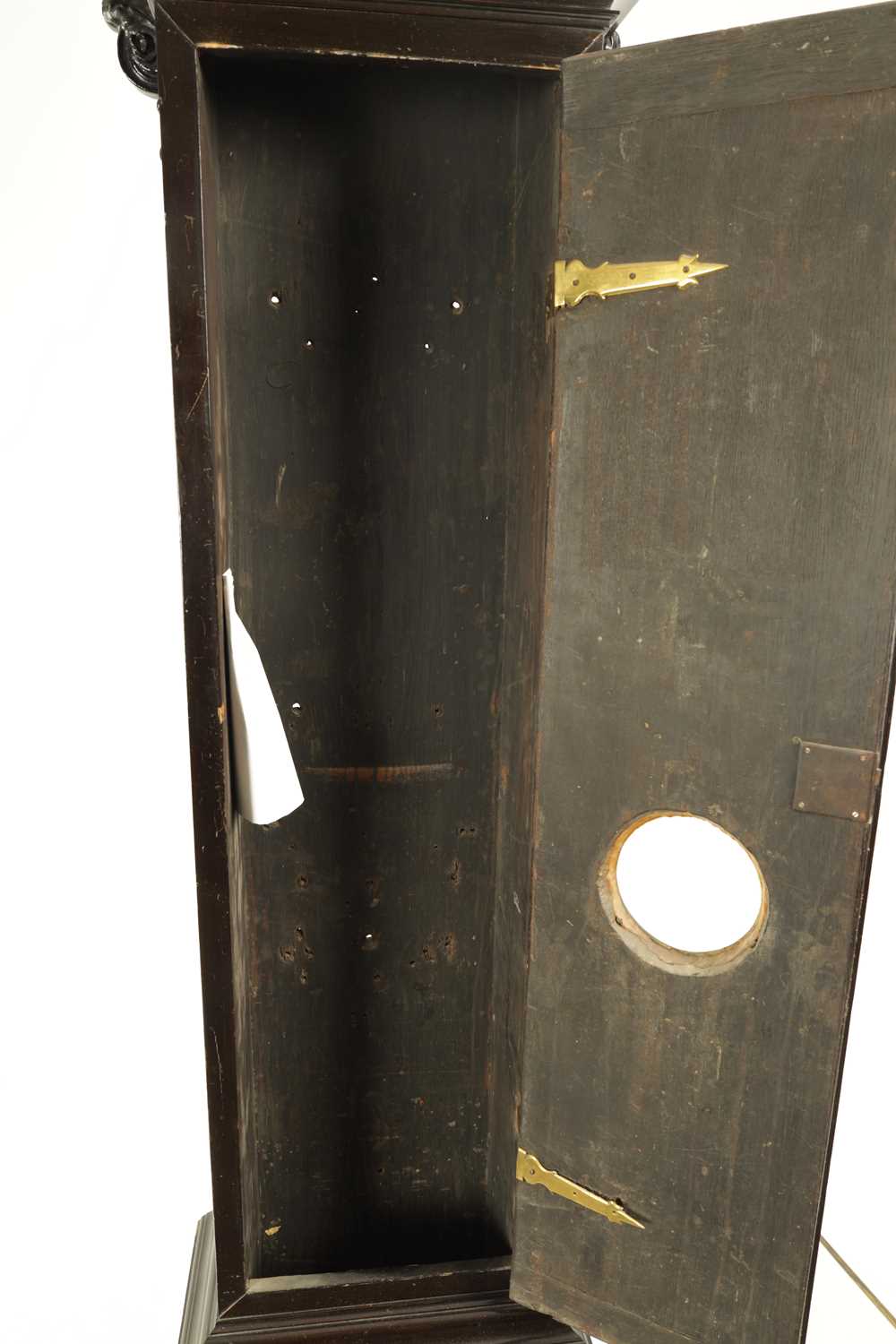 RICHARD STREET, LONDON. AN IMPRESSIVE EARLY 18TH CENTURY EBONISED LONGCASE CLOCK - Image 9 of 12