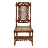 A WILLIAM AND MARY WALNUT SINGLE SIDE CHAIR
