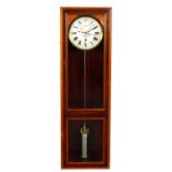 LAURITZ KNUDSEN, ODENSE. A RARE MONTH DURATION WALNUT REGULATOR WALL CLOCK No. 3