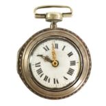 CHARLESON, LONDON. A MID 18TH CENTURY PAIR CASED VERGE POCKET WATCH