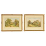 HENRY JOHN SYLVESTER STANNARD (1870 - 1951) A PAIR OF LATE 19TH/EARLY 20TH CENTURY WATERCOLOURS