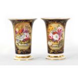 A PAIR OF EARLY 19TH CENTURY DUESBURY DERBY SPILL VASES