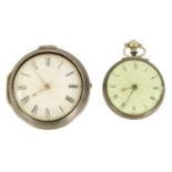 TWO 18TH CENTURY VERGE POCKET WATCHES