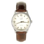 A GENTLEMAN’S DUNHILL STEEL AUTOMATIC WRIST WATCH