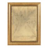 A 20TH CENTURY PENCIL DRAWING ON PAPER SIGNED LS LOWRY