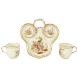 A 19TH CENTURY SEVRES STYLE TETE E TETE SET