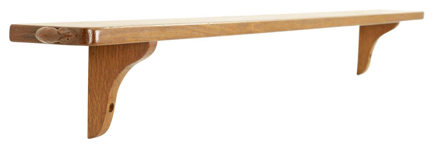 A ROBERT ‘MOUSEMAN’ THOMPSON AZED OAK SHELF