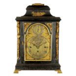 ROBERT HENDERSON, LONDON. A MID 18TH CENTURY MUSICAL VERGE BRACKET CLOCK