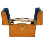 A LATE 19TH CENTURY OAK WRITING BOX, RETAILED BY DIMMOCK NORWICH RD. 52066/623
