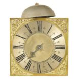 JAMES FIELD, HEMSTED. AN EARLY 18TH CENTURY 8” DIAL HOOK AND SPIKE WALL CLOCK