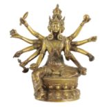 AN 18TH/19TH CENTURY TIBETAN FIGURAL BRONZE