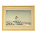 WILLIAM RUSSELL FLINT. A SIGNED COLOURED PRINT