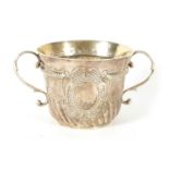 A WILLIAM AND MARY BRITTANIA STANDARD SILVER PORRINGER BY JOHN CORY, LONDON