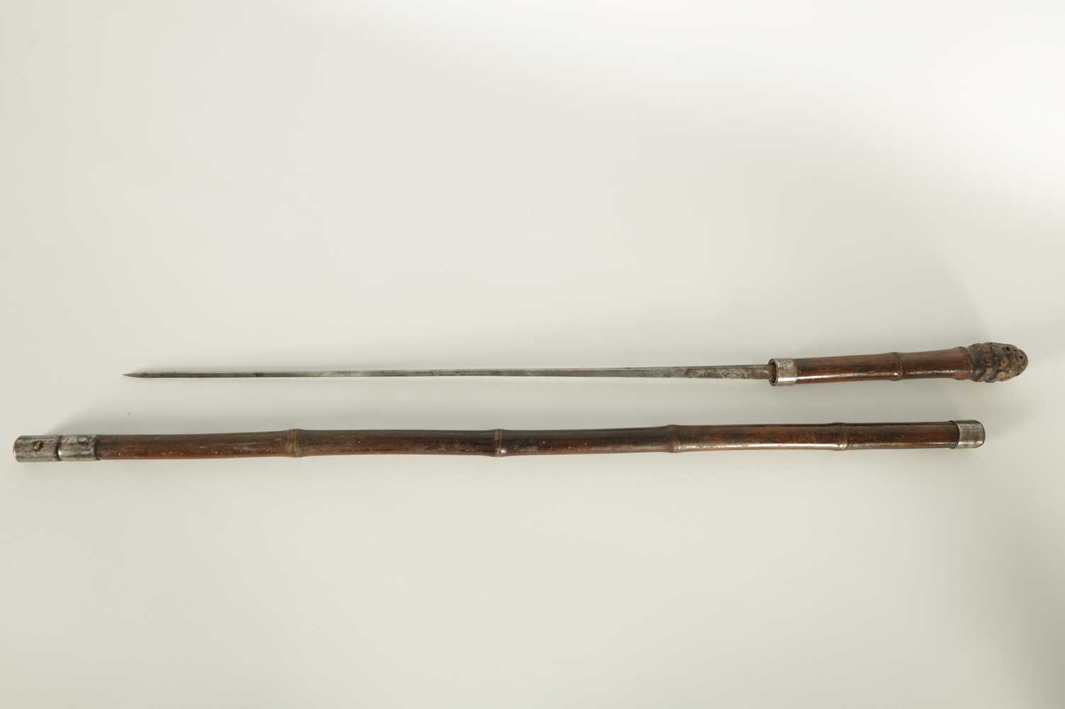 A 19TH CENTURY BAMBOO SWORD STICK - Image 5 of 8