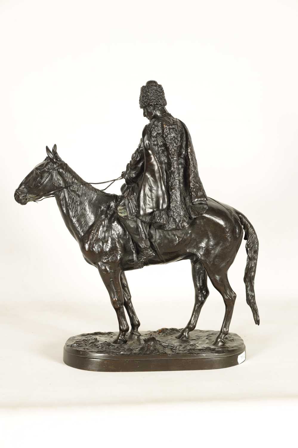 E. NAHCEPE. A LATE 19TH CENTURY RUSSIAN PATINATED BRONZE SCULPTURE - Image 9 of 21