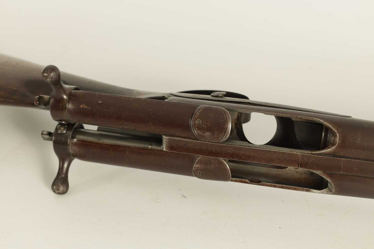 A BAKERS PATENT DOUBLE BARREL BOLT ACTION SHOTGUN - Image 4 of 6