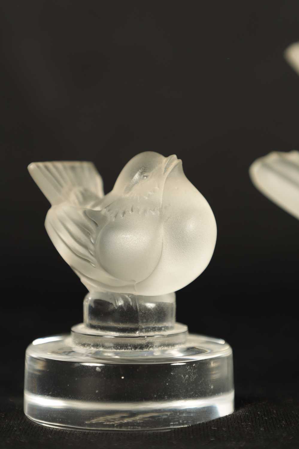 A COLLECTION OF FOUR LALIQUE FRANCE FROSTED GLASS SCULPTURES - Image 5 of 16
