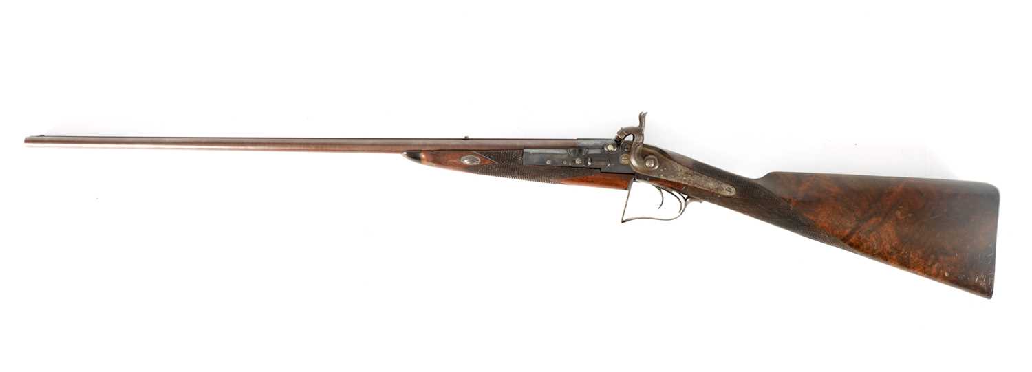 GILBY PATENT, A RARE 19TH CENTURY DOUBLE PERCUSSION BREACH LOADING RIFLE