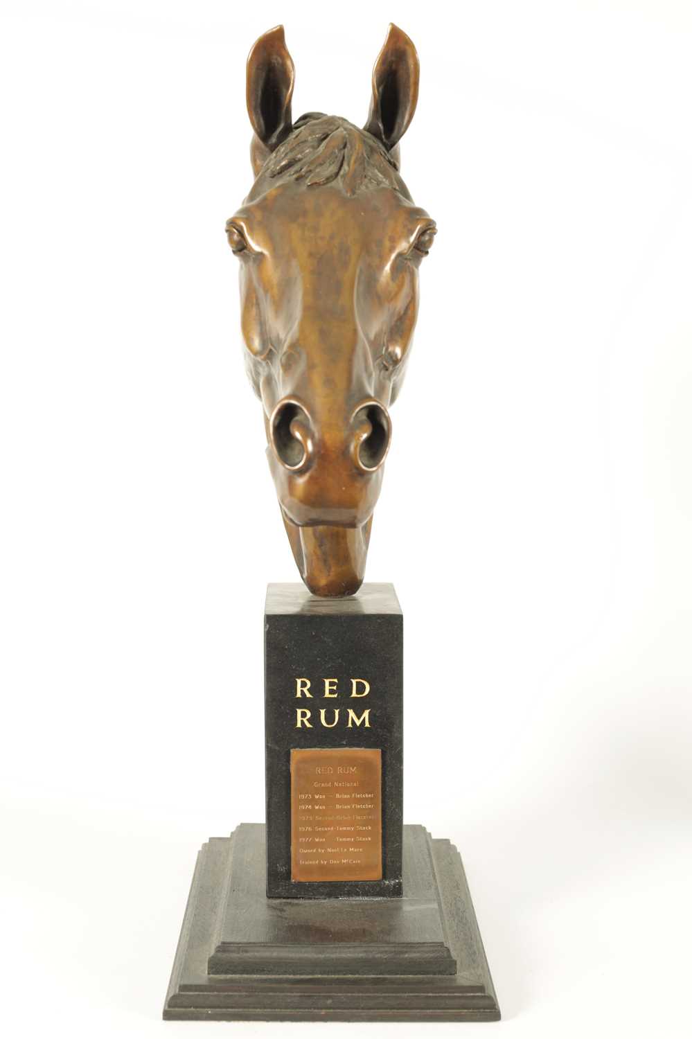 MAUREEN COATMAN. A LARGE LIMITED EDITION BRONZE SCULPTURE OF RED RUM - Image 2 of 13