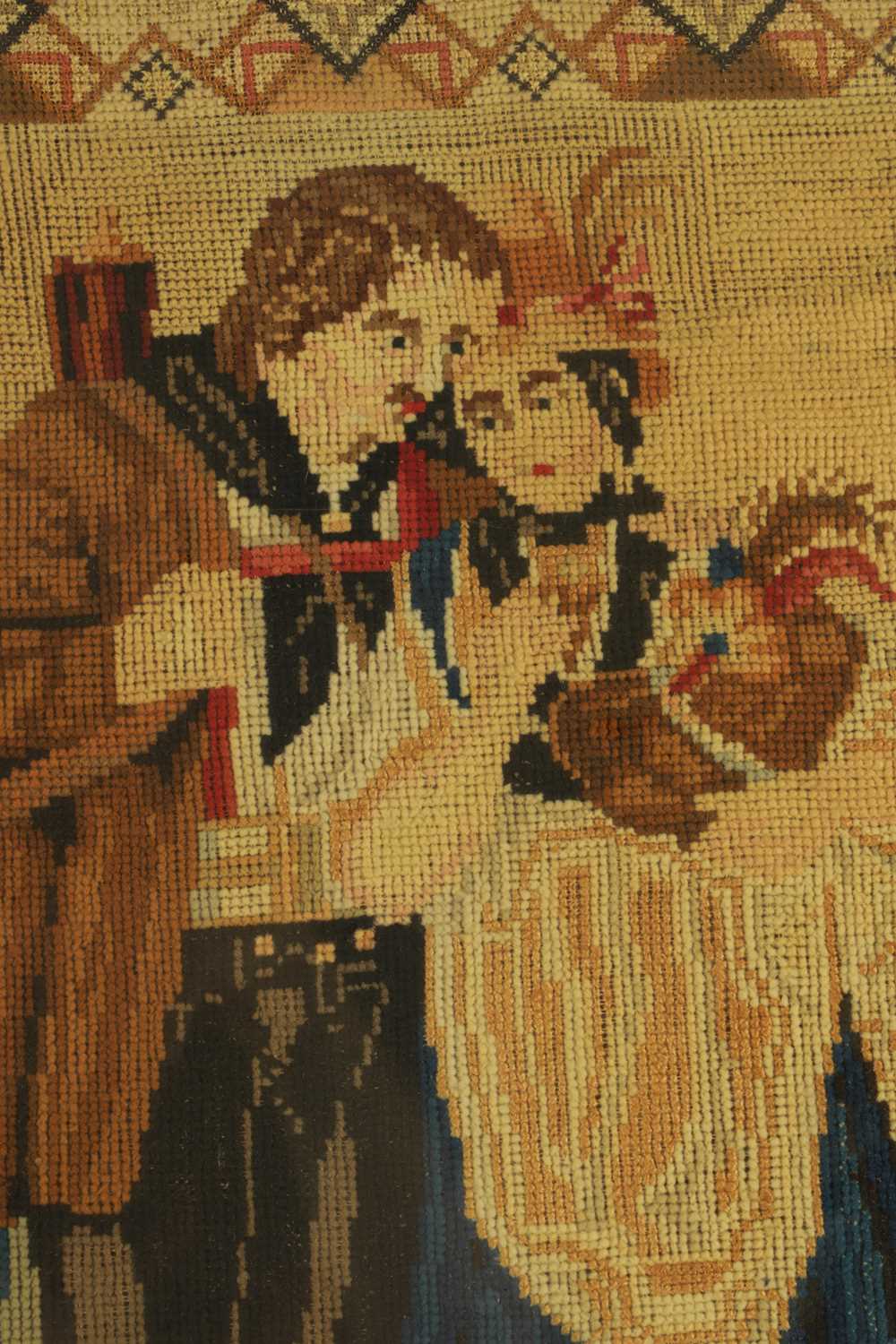 A 19TH CENTURY TAPESTRY SAMPLER - Bild 4 aus 10