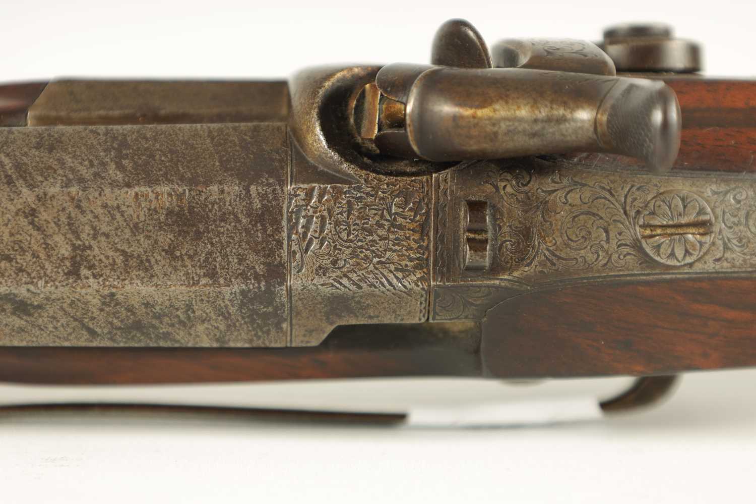 G R COLLIS, BIRMINGHAM. AN EARLY 19TH CENTURY WALNUT PERCUSSION HOLSTER PISTOL - Image 9 of 10