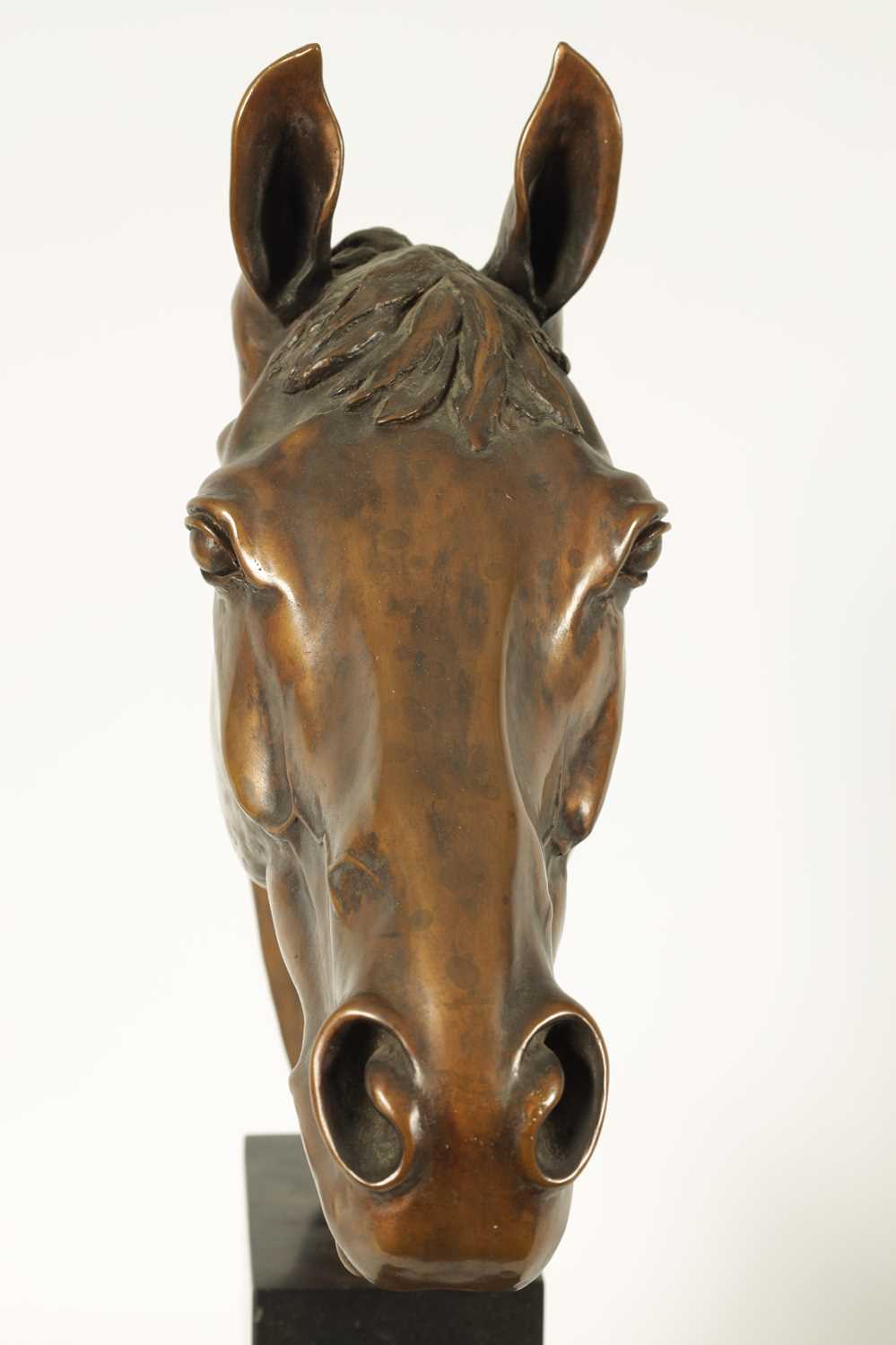 MAUREEN COATMAN. A LARGE LIMITED EDITION BRONZE SCULPTURE OF RED RUM - Image 5 of 13