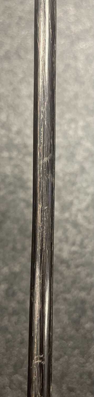 A LATE 19TH CENTURY CHINESE SILVER MOUNTED RHINOCEROS HORN WALKING CANE - Image 8 of 13