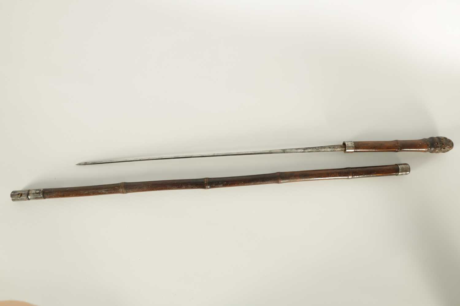 A 19TH CENTURY BAMBOO SWORD STICK - Image 3 of 8